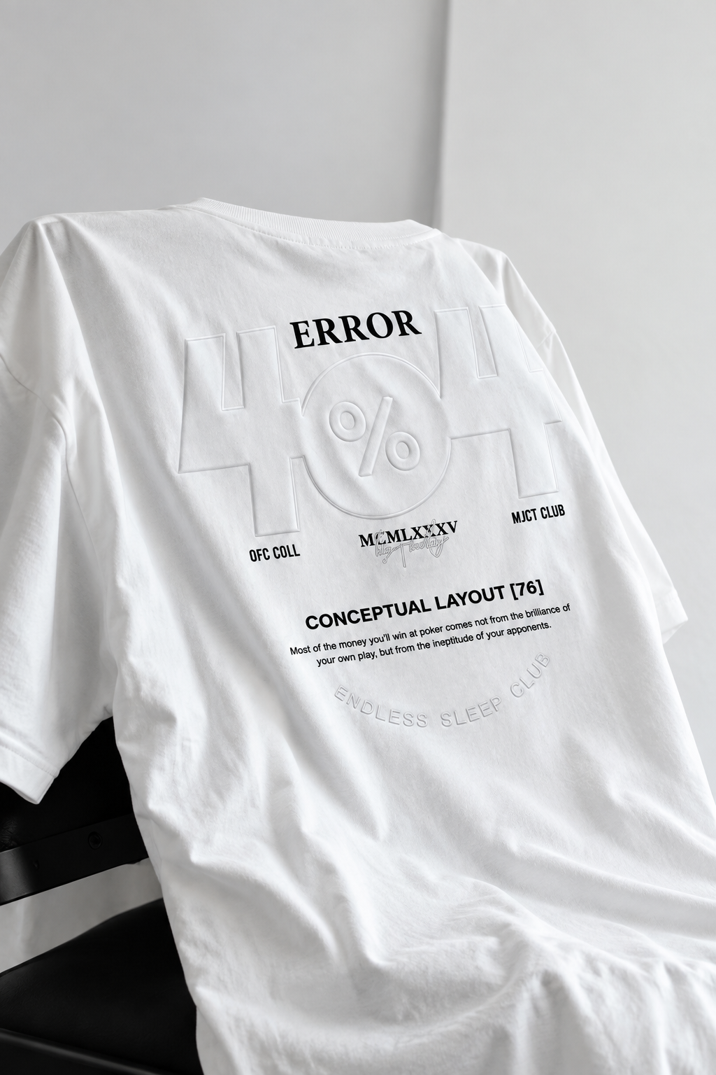T - SHIRT ERROR 404 WHITE