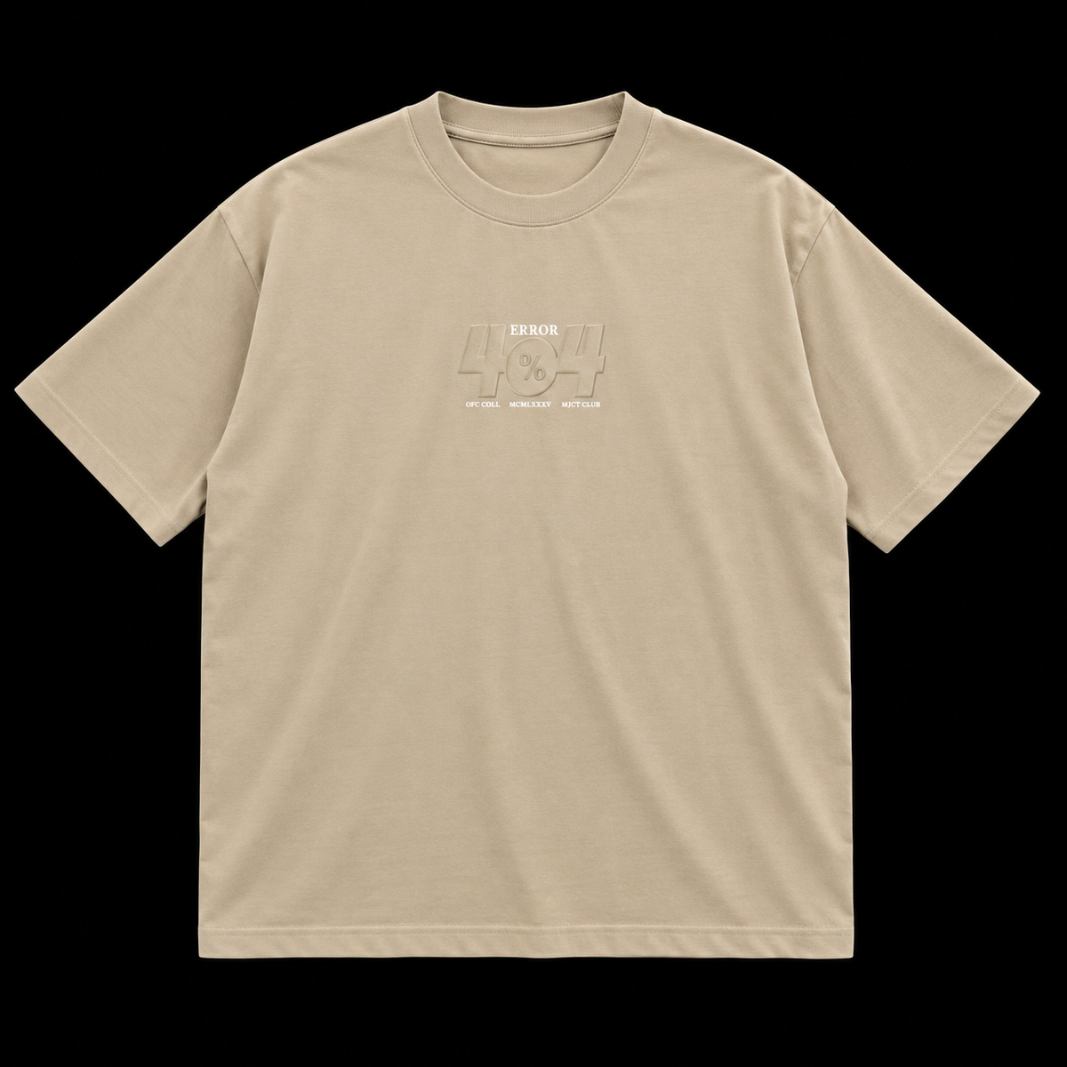 T - SHIRT ERROR 404 BEIGE