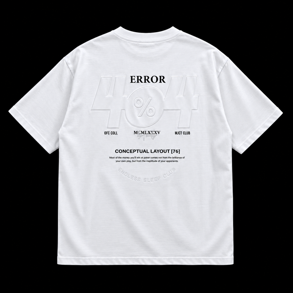 T - SHIRT ERROR 404 WHITE