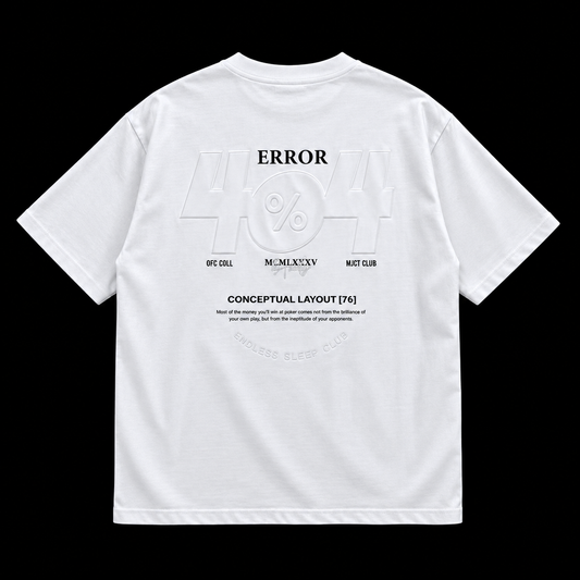 T - SHIRT ERROR 404 WHITE