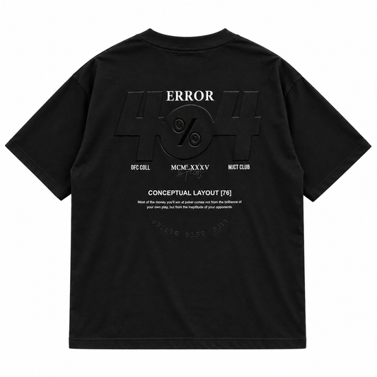 T - SHIRT ERROR 404 BLACK